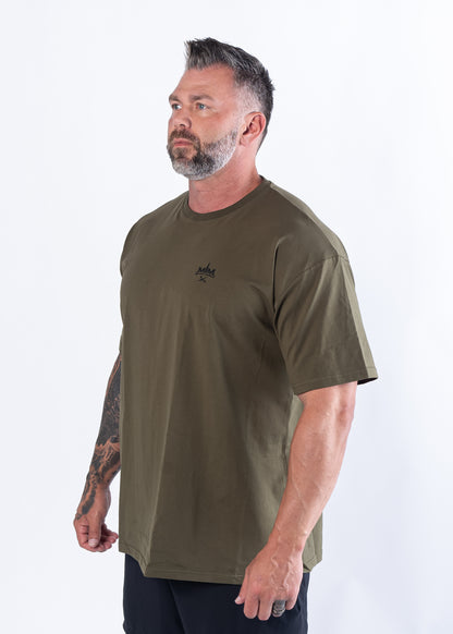 Initial Issue Oversized T-Shirt - Lions | OD Green