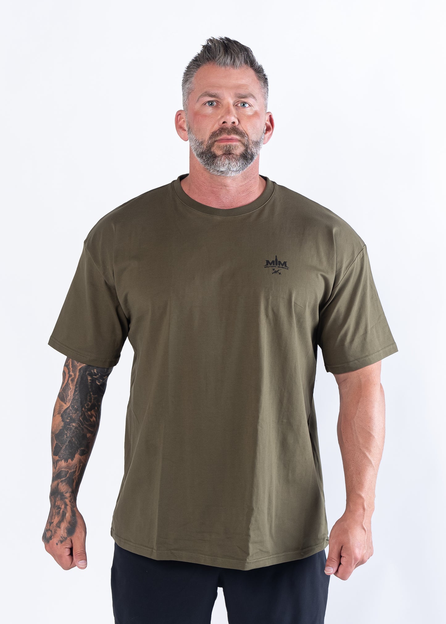 Initial Issue Oversized T-Shirt - Lions | OD Green