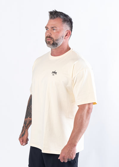 Initial Issue Oversized T-Shirt - Lions | Coffee Cream