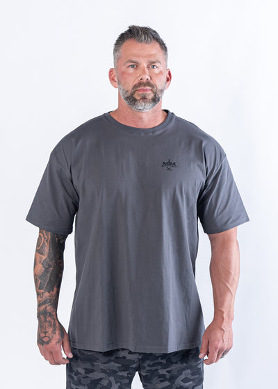 Initial Issue Oversized T-Shirt - Darkness | Gunmetal