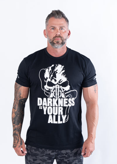 Basic Fitted T-Shirt - Darkness is your Ally | Night Ops