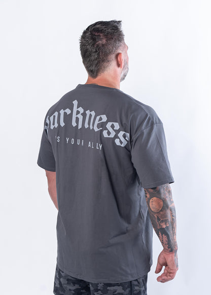 Initial Issue Oversized T-Shirt - Darkness | Gunmetal