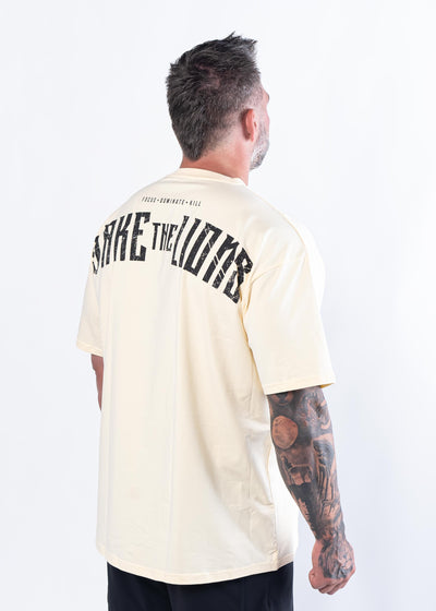 Initial Issue Oversized T-Shirt - Lions | Coffee Cream