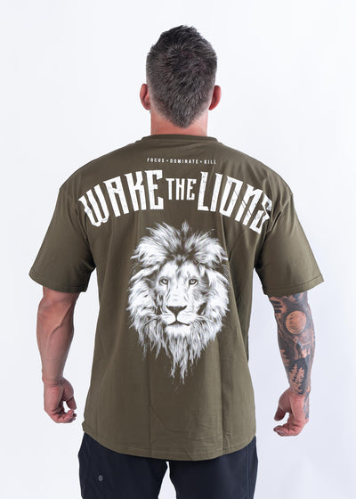 Initial Issue Oversized T-Shirt - Lions | OD Green