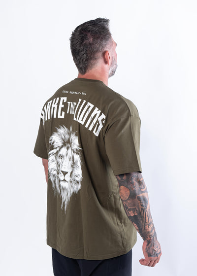 Initial Issue Oversized T-Shirt - Lions | OD Green