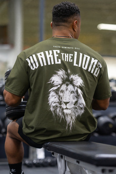 Initial Issue Oversized T-Shirt - Lions | OD Green