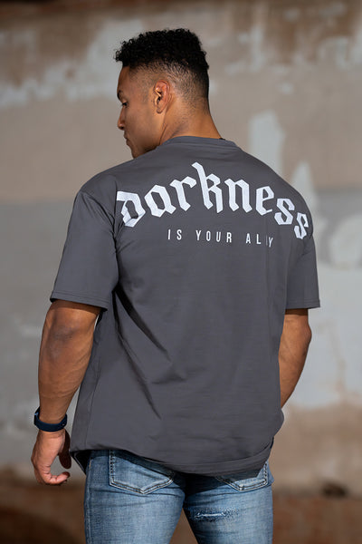 Initial Issue Oversized T-Shirt - Darkness | Gunmetal