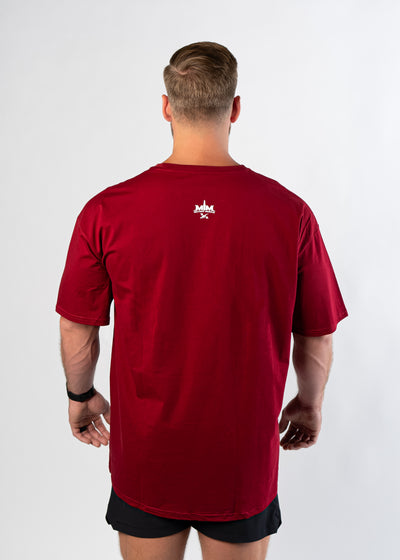 Initial Issue Oversized T-Shirt - Fire | Blood Red