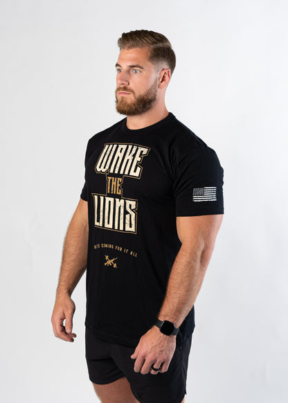 Basic Fitted T-Shirt - Wake the Lions | Night Ops