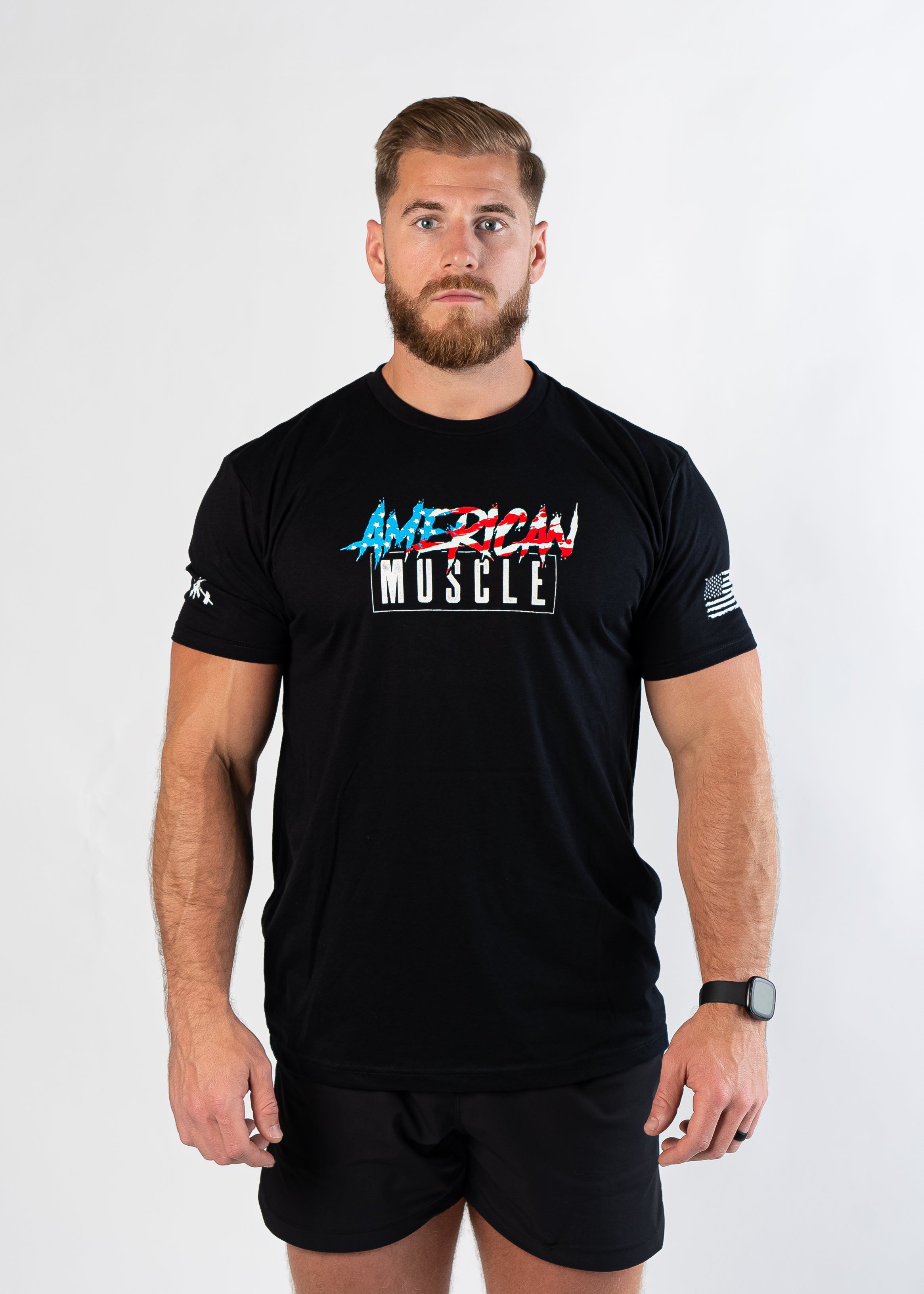 Basic Fitted T Shirt American Muscle Night Ops Military Muscle